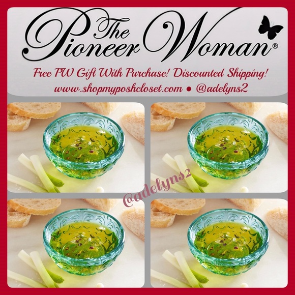 The Pioneer Woman Other - Mini Dipping Bowls 🌺 New Pioneer Woman Cassie Teal Blue Dipping Bowls, Set of 4